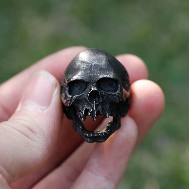 2022 NEW Men’s 316L stainless-steel rings Large fierce Skull Vintage ring for teens gothic punk Biker Jewelry Gift