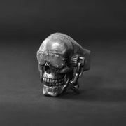 316L Stainless steel Punk Rock Music Brand Jim Root Mask Skull Ring Rock Death Metak Mike Biker Jewelry For Man