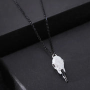 3D Raven Skull Pendant Necklace Resin Replica Raven Crow Gothic Gift Goth Skull Jewelry Free Shipping