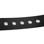 Women Men Waist Belt Punk Bullets Rivet Studded Imitation Leather Belt Hip Hop Rivet Belt for Jeans Black - black