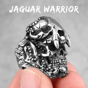 Gladiator Wolf Skull Men Rings Stainless Steel Women Jewelry Vintage Punk Rock Cool Stuff Fashion Accessories Gift