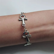 Ankh vampire Bracelet Gothic Cross Bracelet vampire religious jewelry Victorian cross link bracelet,Wicca,Charm jewelr