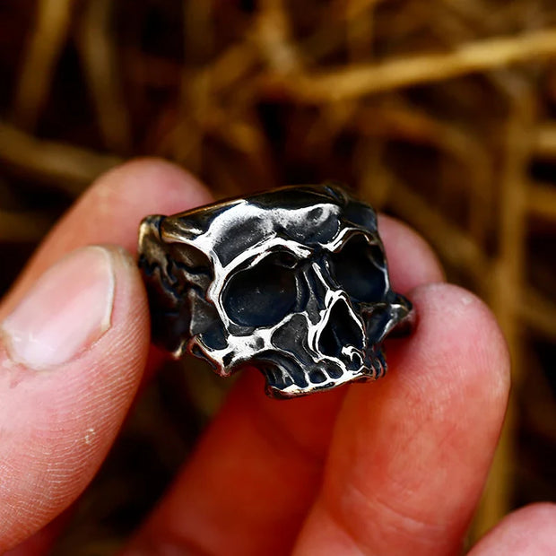 BEIER new store 316L Stainless Steel Skull ring top quality products Man’s Vampire Fashion Rock Punk Jewelry BR8-149