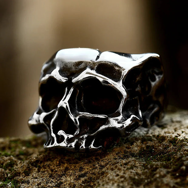 BEIER new store 316L Stainless Steel Skull ring top quality products Man’s Vampire Fashion Rock Punk Jewelry BR8-149