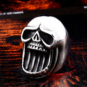 BEIER new store 316L Stainless Steel Skull ring top quality products Man’s Vampire Fashion Rock Punk Jewelry BR8-149