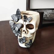 Butterfly Skull Decor – Unique Halloween and Spooky Home Decoration - 1 - Desktop decorations