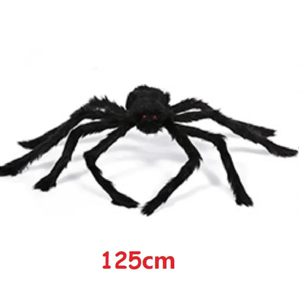 Creepy Crawling Giant Spider – Haunting Halloween Decor for Spine-Chilling Ambience - 125 CM - wall decorations