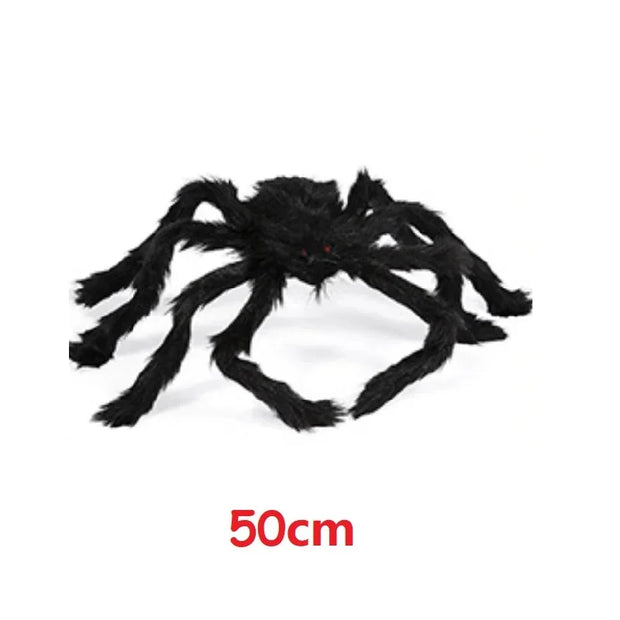 Creepy Crawling Giant Spider – Haunting Halloween Decor for Spine-Chilling Ambience - 50 CM - wall decorations