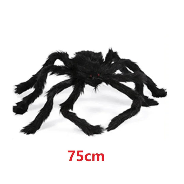 Creepy Crawling Giant Spider – Haunting Halloween Decor for Spine-Chilling Ambience - 75 CM - wall decorations