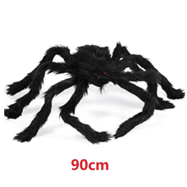 Creepy Crawling Giant Spider – Haunting Halloween Decor for Spine-Chilling Ambience - 90 CM - wall decorations