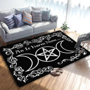 Crescent Skull Moon Rug – Gothic Dark-Themed Floor Decor for Unique Interiors - 9 / 120x160cm - Carpets & Tapestries