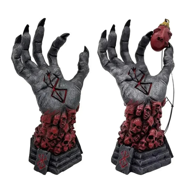 Dark Magic Skull Hand Statue – Gothic Occult Decorative Sculpture - Desktop decorations