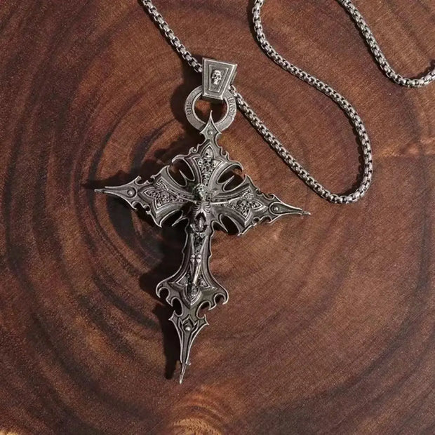 Exquisite Gothic Cross Pendant – Intricate Design for Gothic and Spiritual Fashion - pendant