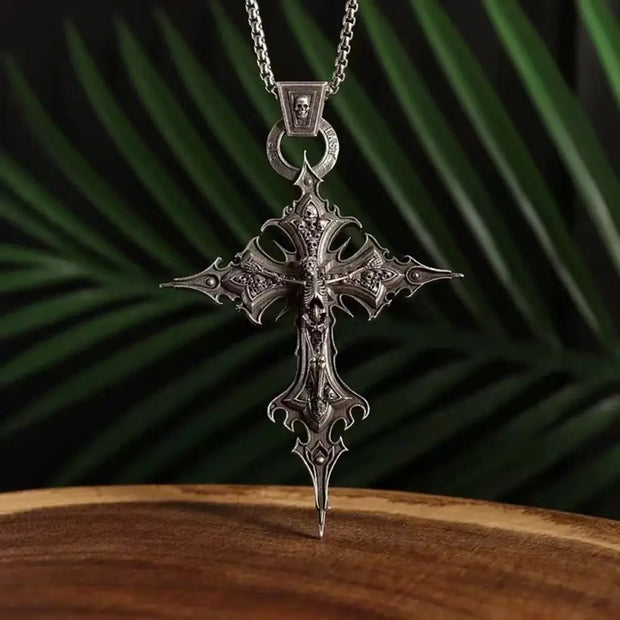 Exquisite Gothic Cross Pendant – Intricate Design for Gothic and Spiritual Fashion - pendant