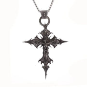 Exquisite Gothic Cross Pendant – Intricate Design for Gothic and Spiritual Fashion - pendant