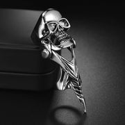 Full Body Skeleton Skull Ring Men and Women Hip Hop Rock Dark Hug Open Ring Demon Punk Gothic Biker Jewelry Halloween