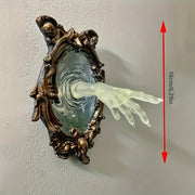 Ghostly Hand Emerging Mirror – Enchanting Gothic Wall Decor for Dark Fantasy Homes - wall decorations