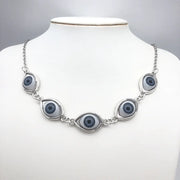 Goth Gothic Kpop Evil Eye Chain Necklace For Man Women Pendant Choker Necklace New Fashion Jewelry Vintage Punk - 1