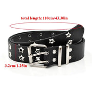 Goth Punk Style Belts For Women Vintage Rivet PU Leather Waist strap For Jeans Belts Pin Buckle Y2K Girls Fashion Belt