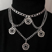 Goth Streetwear Necklaces Grunge Cross Pendants Women Men Neck Chain Indie Jewelry On The Neck 2021 E Girl Choker