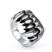 Gothic Beast Claw Ring – Silver Animal Claw Ring for Gothic and Alternative Fashion - silver / 7 - ring