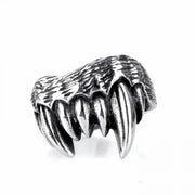 Gothic Beast Claw Ring – Silver Animal Claw Ring for Gothic and Alternative Fashion - ring