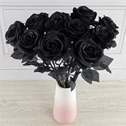 Gothic Black Rose Bouquet – Dark Aesthetic Floral Decoration - Desktop decorations