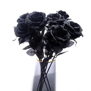 Gothic Black Rose Bouquet – Dark Aesthetic Floral Decoration - Desktop decorations