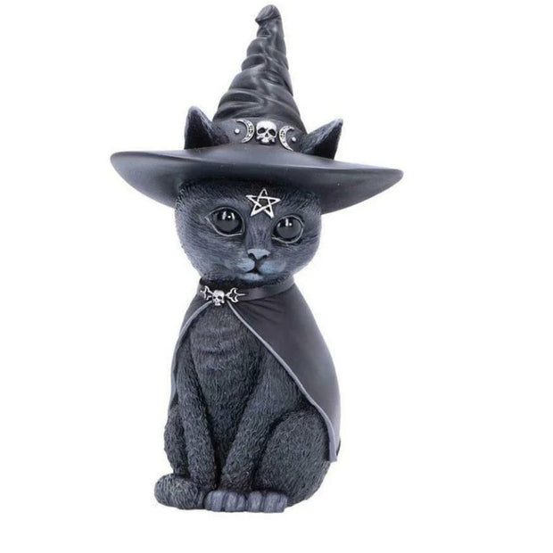 Gothic Grim Reaper Figurines – Mini Reaper Statue Set for Gothic and Halloween Decor - Magic Cat - Desktop decorations