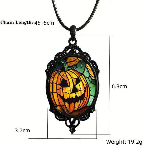 Gothic Vampire Owl Cameo Necklace Women Men Fashion Pagan Witch Jewelry Accessories Gift Blood Owl Glass Charm Rope