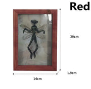 Gothic Skeleton Fairy Display – Shadow Box Art for Alternative and Unique Home Decor - B - Desktop decorations