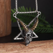 Gothic Skeleton Necklace – Dark Fantasy Pendant for Alternative Fashion - AL20267-Silver - pendant