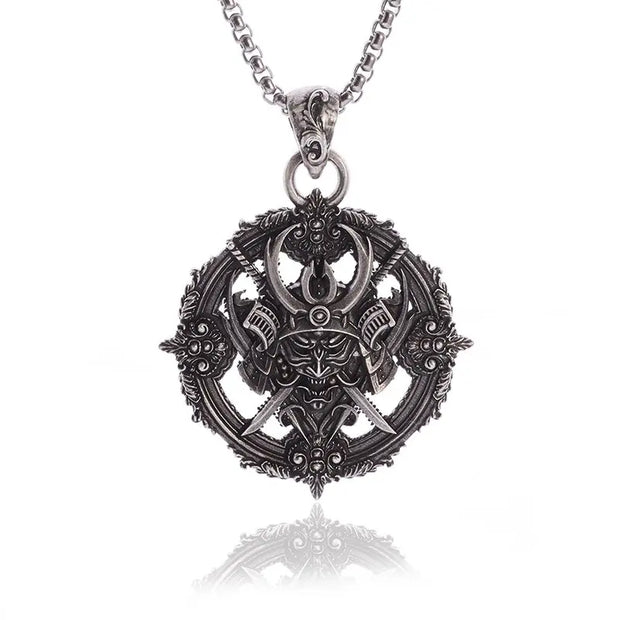 Gothic Skeleton Necklace – Dark Fantasy Pendant for Alternative Fashion - AL19586-Silver - pendant