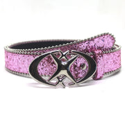 Y2k Bling Star Rhinestone Belt Women’s Brand Luxury Sequin Punk Metal Buckle Belt Fashion Waistband Jeans Pants Decor