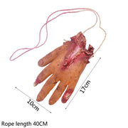 Gruesome Horror Prop Garland – Severed Hands Feet Rats and Fingers for Halloween Deco - B01 - Desktop decorations