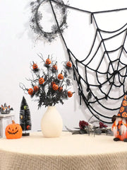 Halloween Pumpkin Vase Decoration – Spooky Jack-O’-Lantern Branches for Gothic and Alternative Decor - 1pc bouquet