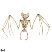 Halloween Skeleton Animal Set – Gothic Creepy Decor - B03 - Desktop decorations