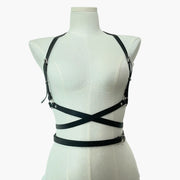 Harness Women Bra Sexy Garters Leather Body Bondage Cage Suspenders Harness Bdsm Waist Belt Straps Goth Sword Belt