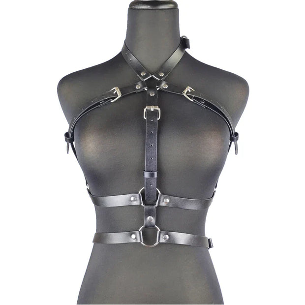 Harness Women Bra Sexy Garters Leather Body Bondage Cage Suspenders Harness Bdsm Waist Belt Straps Goth Sword Belt