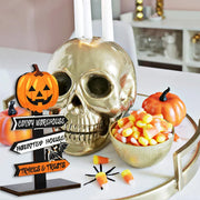 Haunted Street Signs – Spooky Halloween Ghost and Pumpkin Décor for Trick-or-Treat Pathways - Desktop decorations