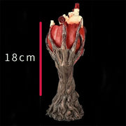 Heart of the Forest Sculpture – Intricate Gothic Heart Decor for Dark Fantasy and Horror Lovers - A / 18cm - Desktop