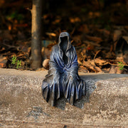 Hooded Phantom Statue – Enigmatic Gothic Decor for Halloween and Dark Fantasy Fans - Black - Desktop decorations