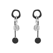 Kiss Jewelry Exaggerated Punk Portrait Round Metal Dangle Earrings for Women Goth 2023 Korean Fashion Kpop Drop Earring