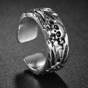 Punk Skull Silver Color Rings for Men Goth Hand Skeleton Black Couple Emo Fashion Jewelry Anillos Hombre - 24