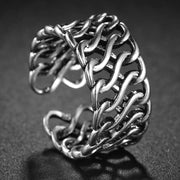 Punk Skull Silver Color Rings for Men Goth Hand Skeleton Black Couple Emo Fashion Jewelry Anillos Hombre - 22