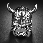 Punk Skull Silver Color Rings for Men Goth Hand Skeleton Black Couple Emo Fashion Jewelry Anillos Hombre - 15