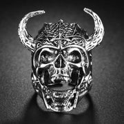 Punk Skull Silver Color Rings for Men Goth Hand Skeleton Black Couple Emo Fashion Jewelry Anillos Hombre - 14