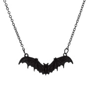 Punk Retro Bat Shaped Pendant Necklace For Men And Women Fashion Vintage Korean Style Animal Bat Shaped Neck Accessory