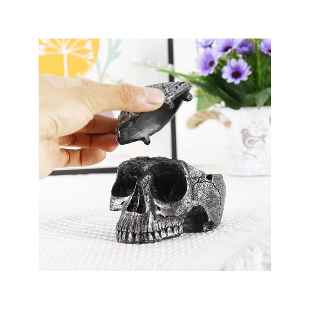 Realistic Skull Sculpture Set – Gothic Home Decor for Halloween or Year-Round Decoration - Desktop decorations