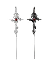 Rose piercing needle gothic jewelry - earring